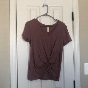 burgundy tied t-shirt from altar’d state